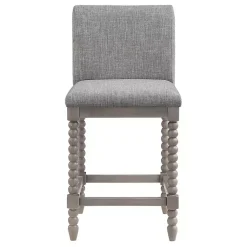 Kirklands Home Spindle Legs Counter Stool Gray Outlet