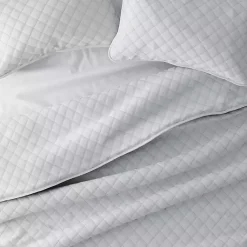 Kirklands Home Stitched Diamond 2-pc. Twin Quilt Set Gray New