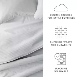 Kirklands Home Stitched Stripes 2-pc. Twin Quilt Set Gray Sale