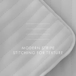 Kirklands Home Stitched Stripes 2-pc. Twin Quilt Set Gray Sale