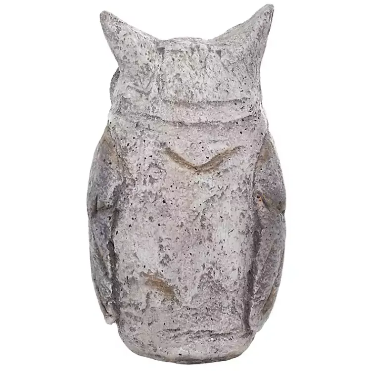 Kirklands Home Stone Owl Statue Gray New