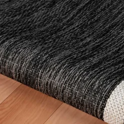 Kirklands Home Gray Striped Border Outdoor Area Rug, 7x9 Hot