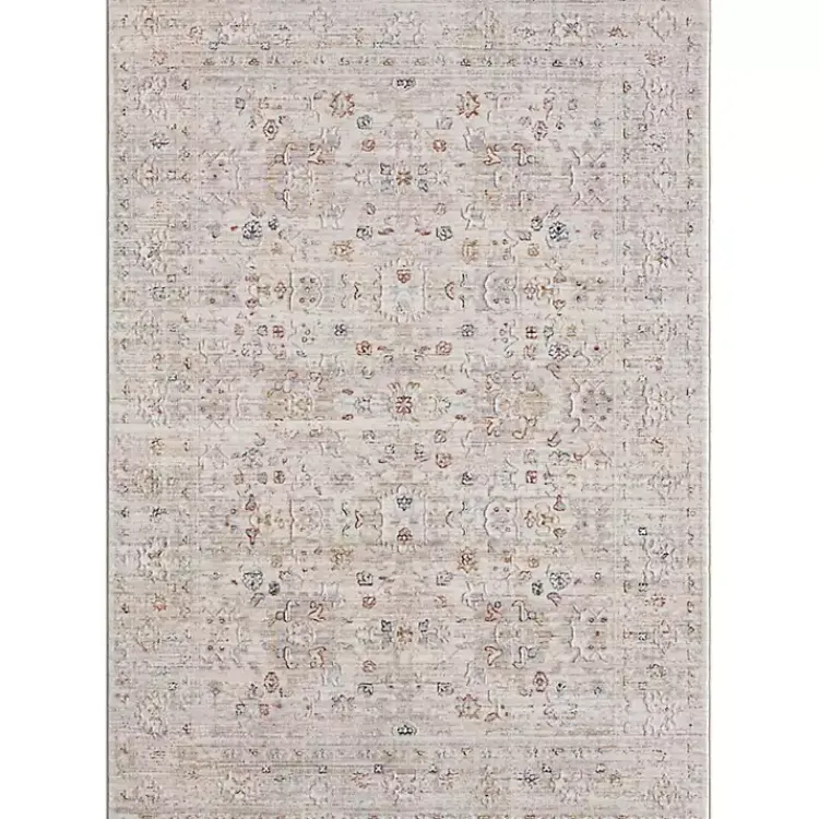 Kirklands Home Subtle Pattern Area Rug, 5x7 Gray Hot