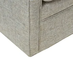 Kirklands Home Swivel Upholstered Wide Seat Accent Chair Gray