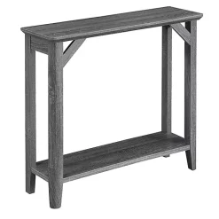 Kirklands Home Tapered Legs Rustic Console Table Gray Hot