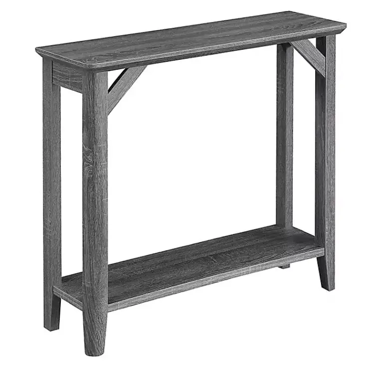 Kirklands Home Tapered Legs Rustic Console Table Gray Hot