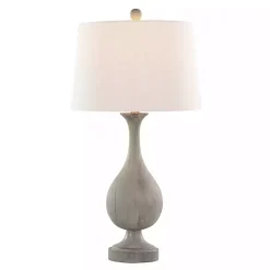 Kirklands Home Gray Teardrop Table Lamps, Set of 2 White Outlet