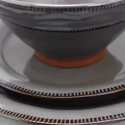 Kirklands Home Terracotta 12-pc. Dinnerware Set Gray