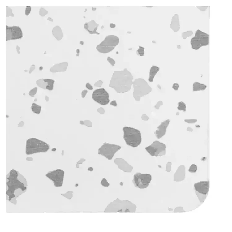 Kirklands Home Gray Terrazzo Stone Bath Mat Hot