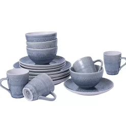Kirklands Home Tessa 16-pc. Dinnerware Set Gray