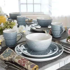 Kirklands Home Tessa 16-pc. Dinnerware Set Gray