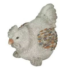 Kirklands Home Textured Chicken Statue Gray Hot