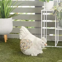 Kirklands Home Textured Chicken Statue Gray Hot
