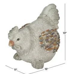 Kirklands Home Textured Chicken Statue Gray Hot