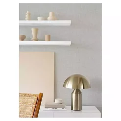 Kirklands Home Textured Faux Fabric Peel & Stick Wallpaper Gray Outlet
