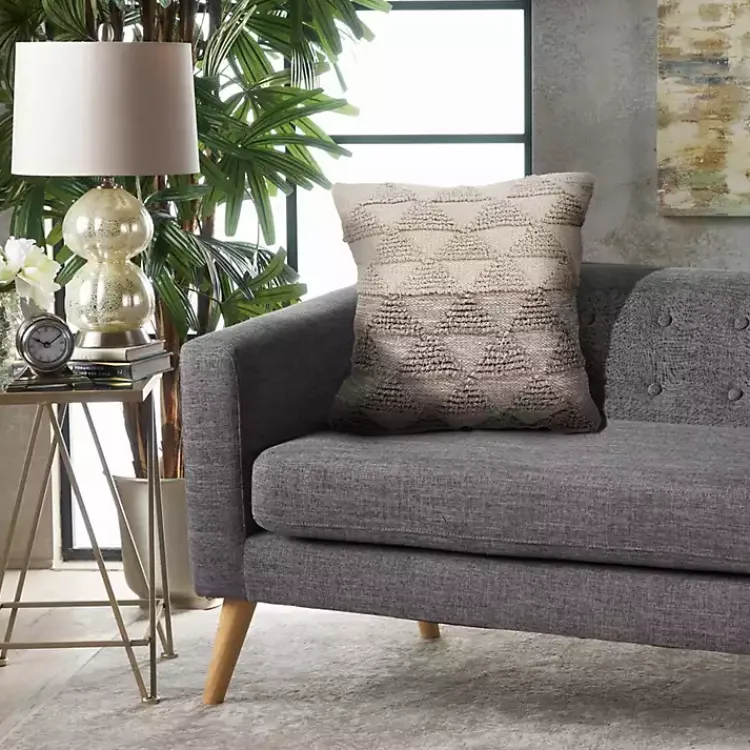 Pillows>Kirklands Home Gray Textured Gradient Pillow