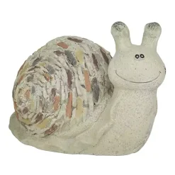 Kirklands Home Textured Snail Statue Gray Hot