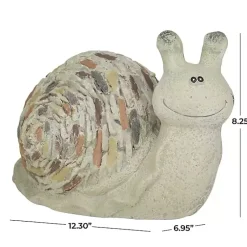 Kirklands Home Textured Snail Statue Gray Hot