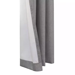 Kirklands Home Thatched Blackout Curtain Panel, 108 in. Gray New