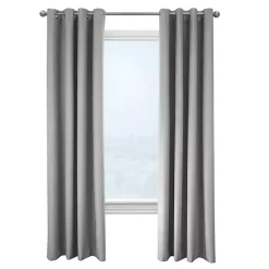 Kirklands Home Thatched Blackout Curtain Panel, 63 in. Gray Outlet
