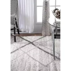Kirklands Home Gray Thigpen Diamond Area Rug, 5x8 Discount