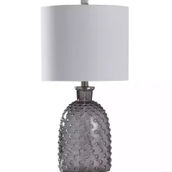 Kirklands Home Tinted Glass Jar Table Lamp Gray Best
