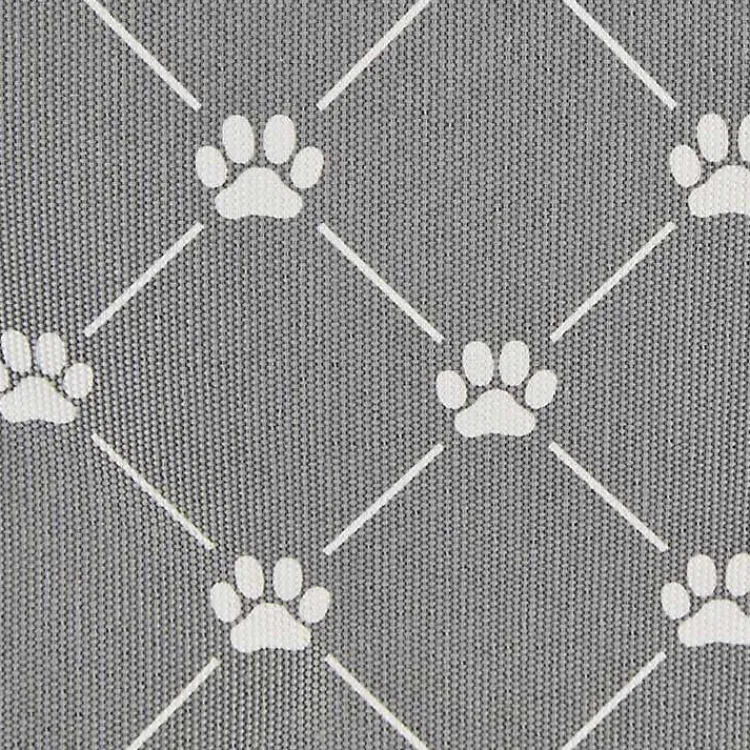 Baskets & Boxes>Kirklands Home Trellis Paw Print Storage Basket, 14 in. Gray