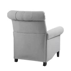 Kirklands Home Tufted Back Nailhead Trim Recliner Armchair Gray Online
