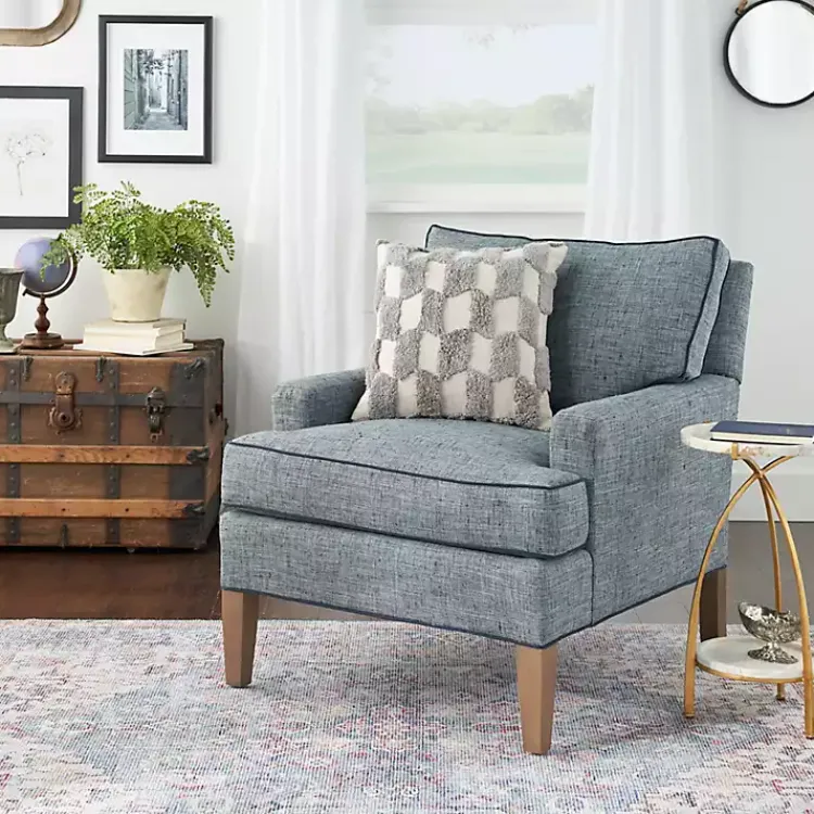 Pillows>Kirklands Home Tufted Diagonal Checkers Throw Pillow Gray