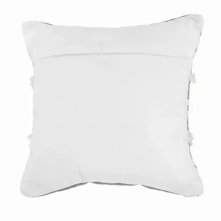 Pillows>Kirklands Home Gray Tufted Indoor/Outdoor Pillow