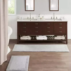 Kirklands Home Tufted Reversible Bath Runner Gray Best