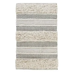 Kirklands Home Tufted Stripes Woven Bath Mat Gray Online