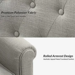 Kirklands Home Tufted Swivel Armchair Gray Sale