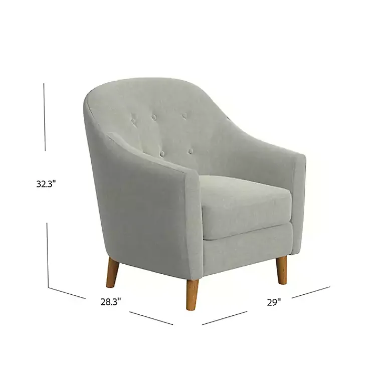 Kirklands Home Tufted Woven Accent Chair Gray Hot