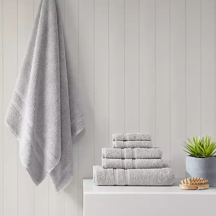 Kirklands Home Turkish Cotton 6-pc. Towel Set Gray Hot