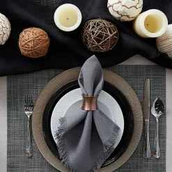 Kirklands Home Tweed Placemats, Set of 6 Gray Sale