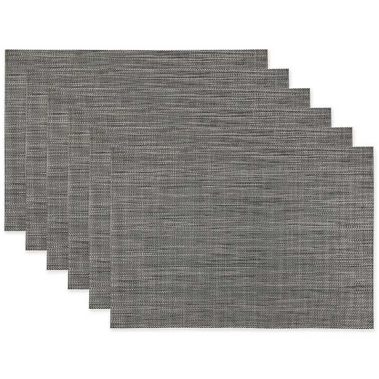 Kirklands Home Tweed Placemats, Set of 6 Gray Sale