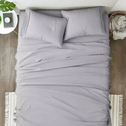 Kirklands Home Ultra Soft 4-pc. Full Sheet Set Gray New