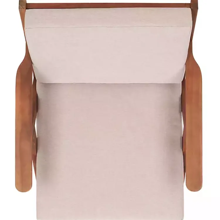 Kirklands Home Upholstered Acacia Wood Outdoor Chair Gray Hot