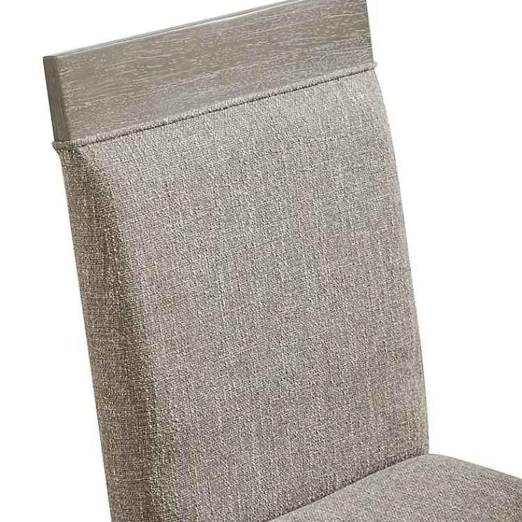 Kirklands Home Upholstered Bridgette Dining Chairs, Set of 2 Gray Sale