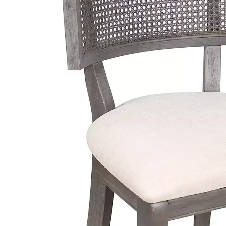 Kirklands Home Gray Upholstered Farmhouse Counter Stool Sale