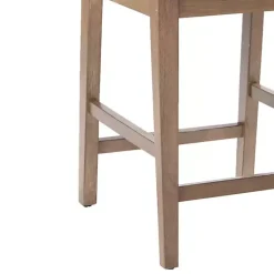 Kirklands Home Upholstered Oak Crackle Counter Stool Gray Best