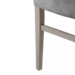 Kirklands Home Upholstered Porter Dining Chairs, Set of 2 Gray Hot