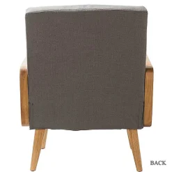 Kirklands Home Upholstered Velvet Accent Chair Gray Discount