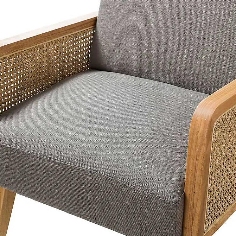 Kirklands Home Upholstered Velvet Accent Chair Gray Discount