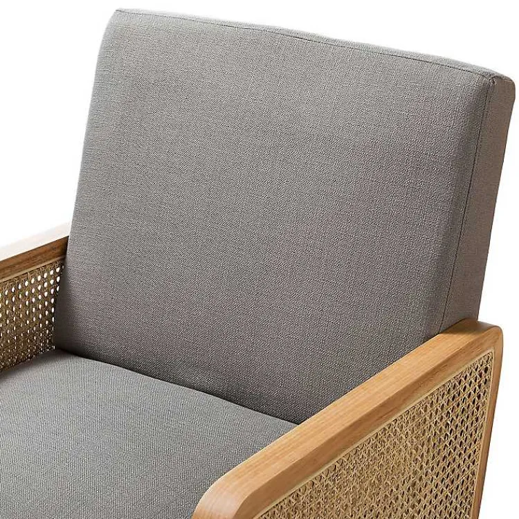 Kirklands Home Upholstered Velvet Accent Chair Gray Discount