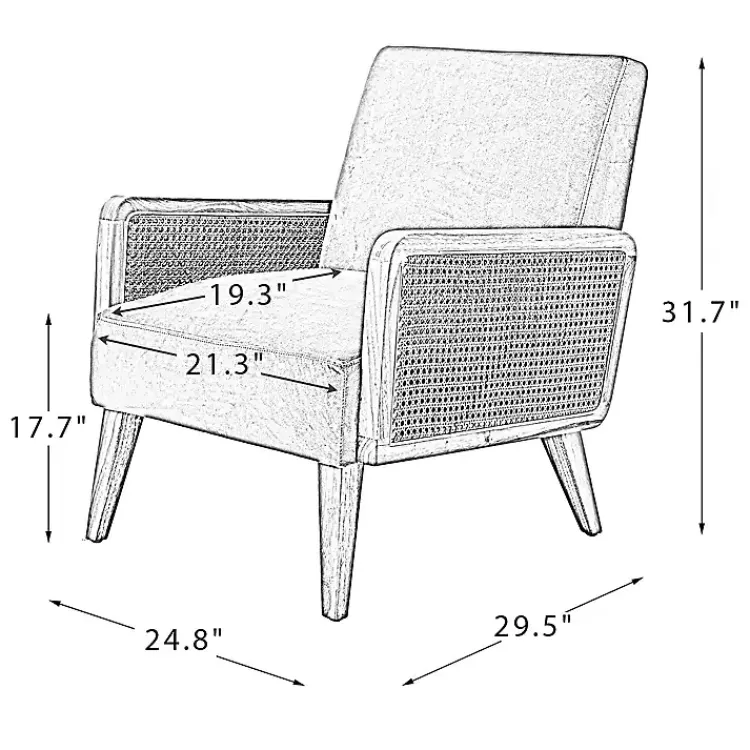 Kirklands Home Upholstered Velvet Accent Chair Gray Discount
