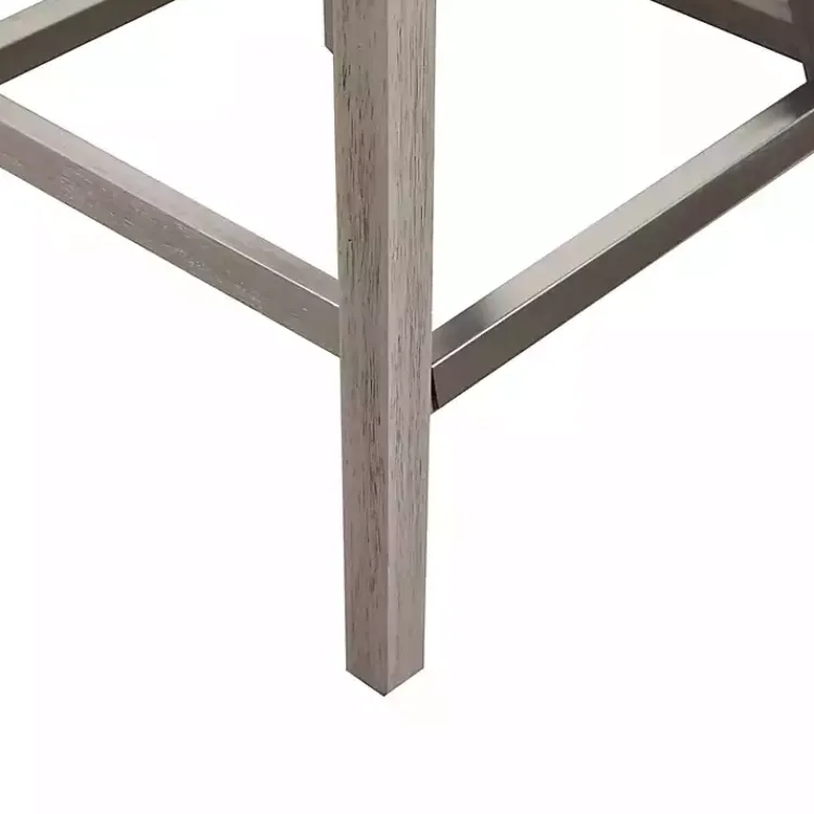 Kirklands Home Upholstered Wood Swivel Counter Stool Gray Online