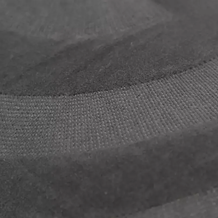 Pillows>Kirklands Home Velvet Abstract Stripe Lumbar Pillow Gray