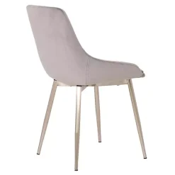 Kirklands Home Velvet Heidi Dining Chair Gray Hot